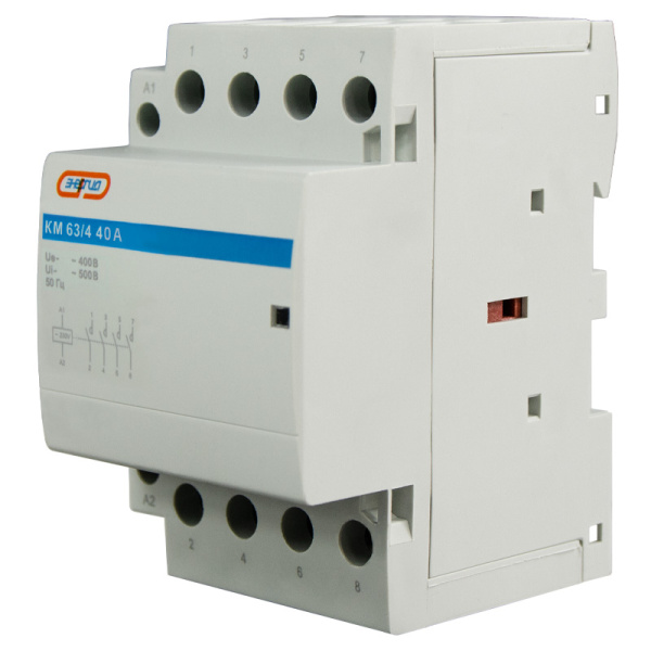 Модульный контактор КМ63/4P 40A 4НО ЭНЕРГИЯ