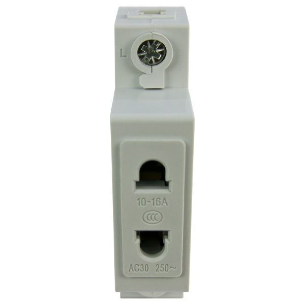 Розетка TMS-1 2PIN 10А 230В на DIN рейку (12 шт/уп) ЭНЕРГИЯ