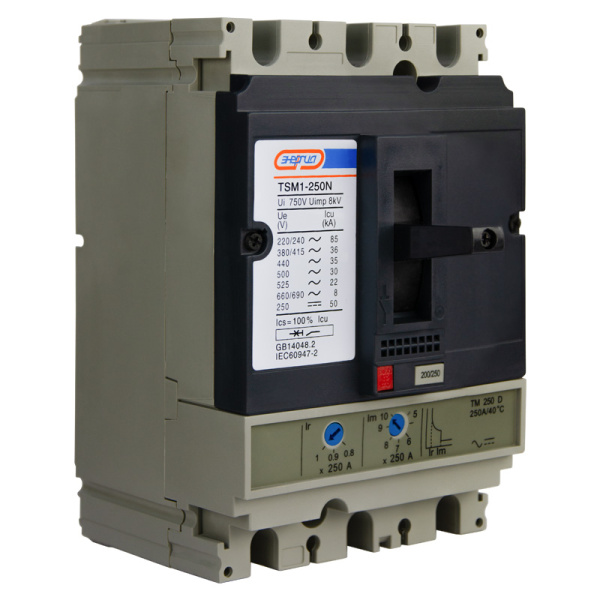 Автоматический выключатель TSM1-250N 3P 250A 36кА ЭНЕРГИЯ