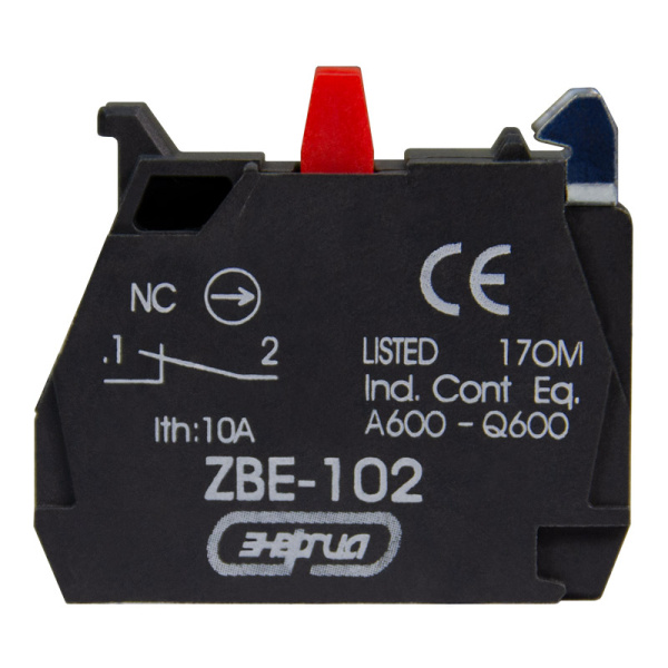 Контакт дополнительный ZB4-BE102 1НЗ для XB4 ЭНЕРГИЯ