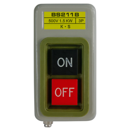 Пост кнопочный BS211B 3P 6A 2 кнопки on/off ЭНЕРГИЯ