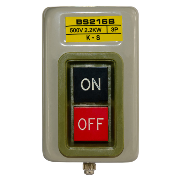 Пост кнопочный BS216B 3P 10A 2 кнопки on/off ЭНЕРГИЯ
