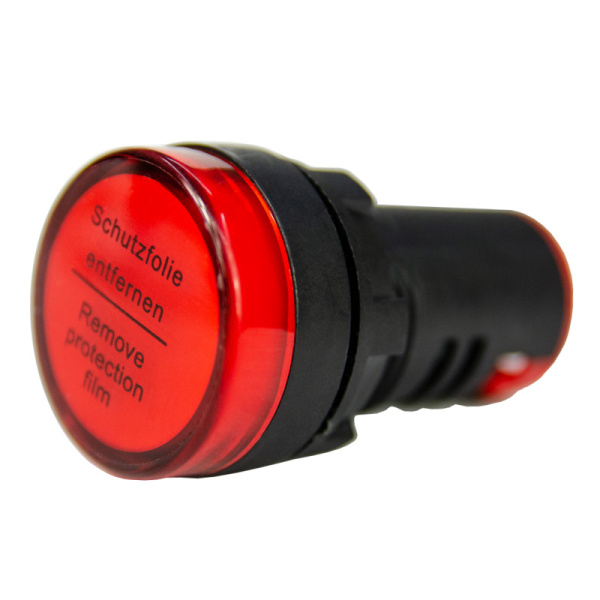 Лампа сигнальная AD22-22D d22мм красная LED 230В цилиндр ЭНЕРГИЯ