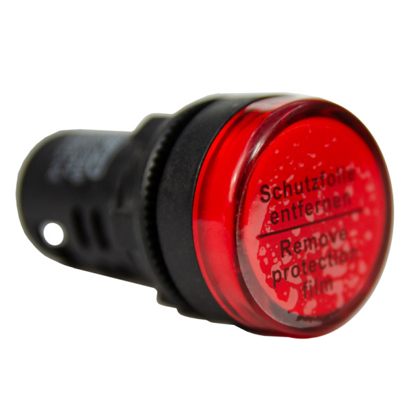Лампа сигнальная AD22-22D d22мм красная LED 24В AC/DC цилиндр ЭНЕРГИЯ