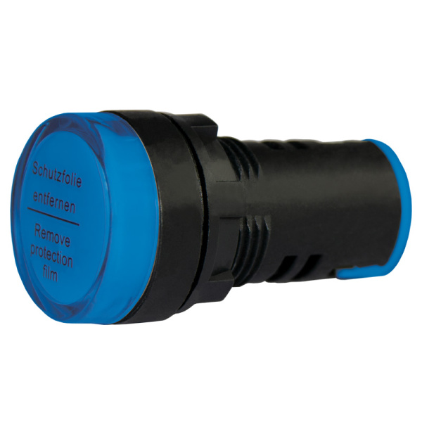 Лампа сигнальная AD22-22D d22мм синяя LED 230В цилиндр ЭНЕРГИЯ