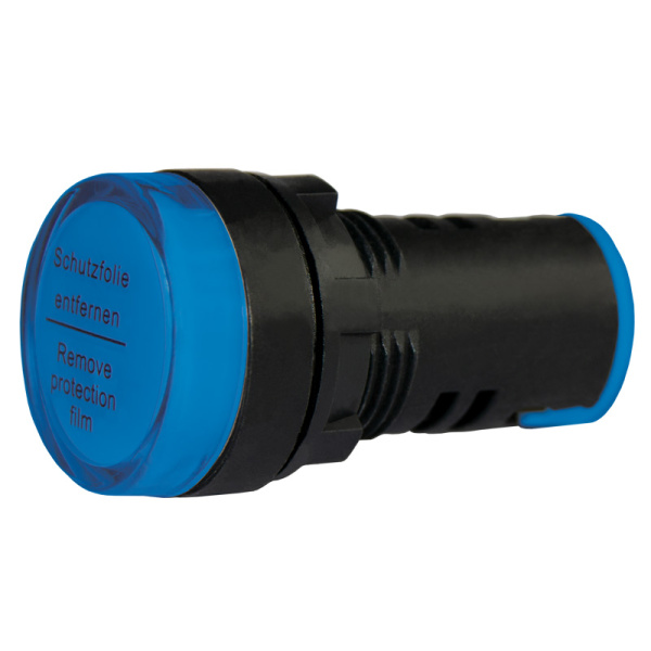 Лампа сигнальная AD22-22D d22мм синяя LED 24В AC/DC цилиндр ЭНЕРГИЯ