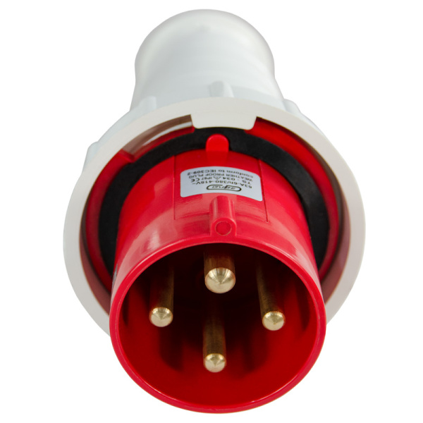 Вилка переносная TS-034 3P+PE 63А 400В IP67 ЭНЕРГИЯ