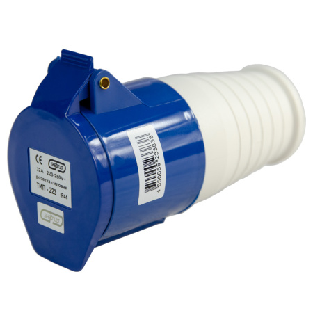 Розетка переносная TS-223 2P+PE 32А 230В IP44 ЭНЕРГИЯ