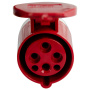 Розетка переносная TS-214 3P+PE 16А 400В IP44 ЭНЕРГИЯ