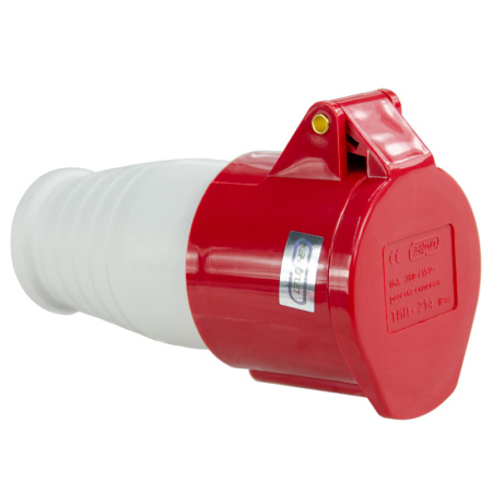 Розетка переносная TS-214 3P+PE 16А 400В IP44 ЭНЕРГИЯ