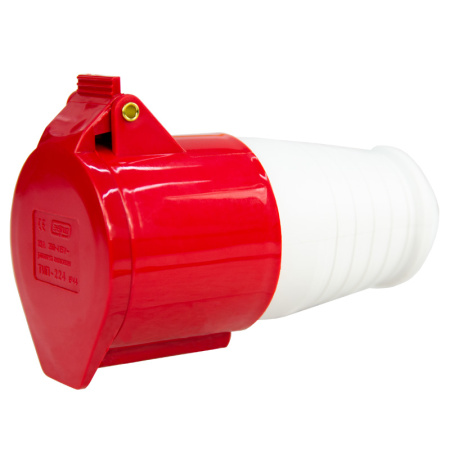 Розетка переносная TS-224 3P+PE 32А 400В IP44 ЭНЕРГИЯ