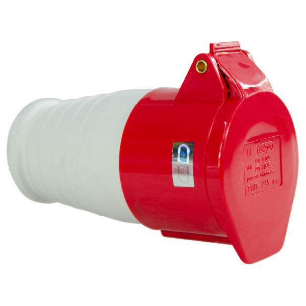 Розетка переносная TS-215 3P+PE+N 16А 400В IP44 ЭНЕРГИЯ