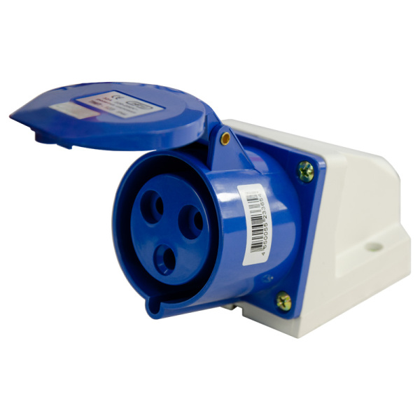 Розетка стационарная наружная TS-123 2P+PE 32А 230В IP44 ЭНЕРГИЯ
