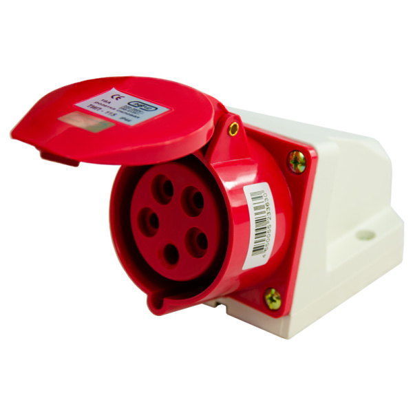 Розетка стационарная наружная TS-115 3P+PE+N 16А 400В IP44 ЭНЕРГИЯ