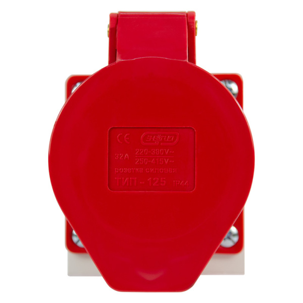 Розетка стационарная наружная TS-125 3P+PE+N 32А 400В IP44 ЭНЕРГИЯ