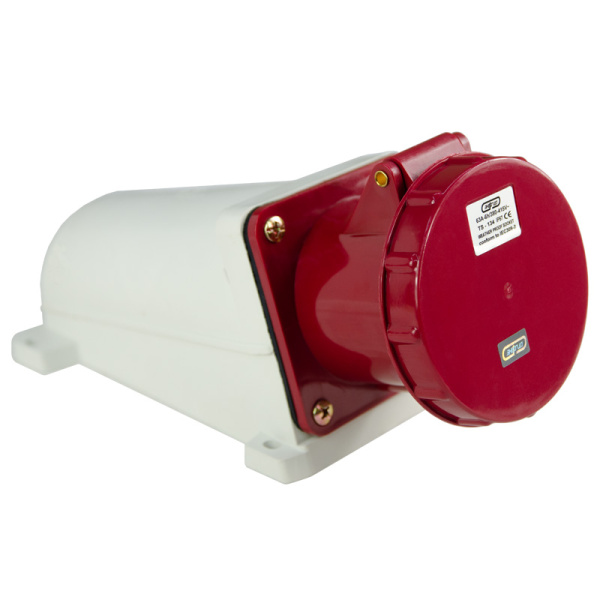 Розетка стационарная наружная TS-134 3P+PE 63А 400В IP67 ЭНЕРГИЯ