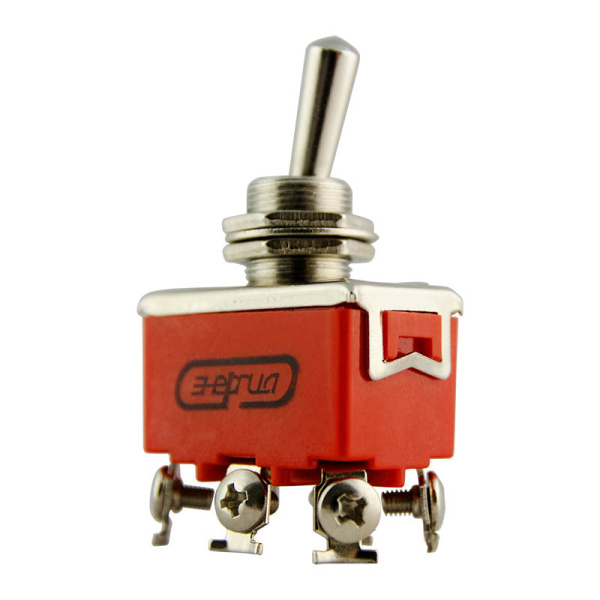 Выключатель-тумблер 1321 вкл-вкл 2 группы контактов ЭНЕРГИЯ