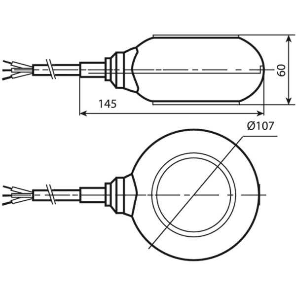 Выключатель поплавковый TSY-3 шнур 2 м. ЭНЕРГИЯ