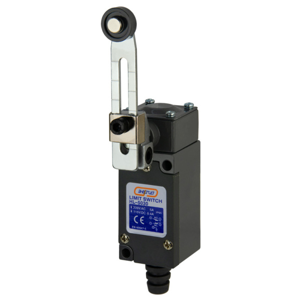 Концевой выключатель HL-5030 регулируемый роликовый рычаг 5А 1НО+1НЗ IP65 ЭНЕРГИЯ