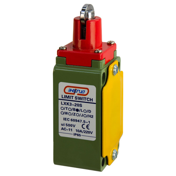 Концевой выключатель LXK3-20S/L роликовый толкатель 10А 1НО+1НЗ IP65 ЭНЕРГИЯ
