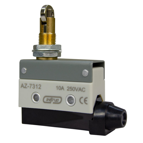 Концевой выключатель АZ-7312 роликовый толкатель поперечный 10А 1НО+1НЗ IP65 ЭНЕРГИЯ