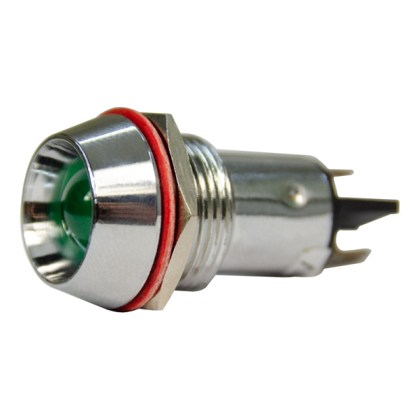 Лампа сигнальная AD22С d16мм зеленая LED 230В металлический корпус (50шт/упак) ЭНЕРГИЯ