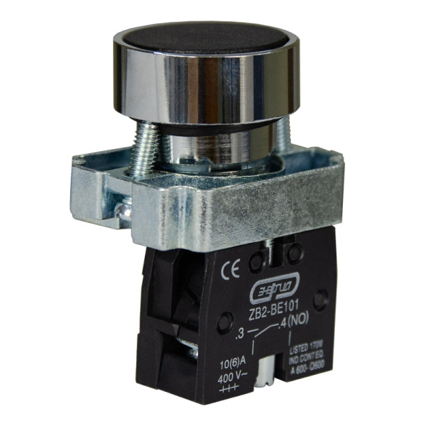 Кнопка XB2-BA21 d22мм черная 1НО ЭНЕРГИЯ