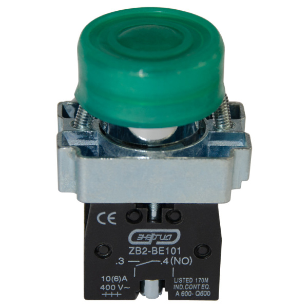 Кнопка XB2-BP31 d22мм зеленая 1НО IP66 ЭНЕРГИЯ