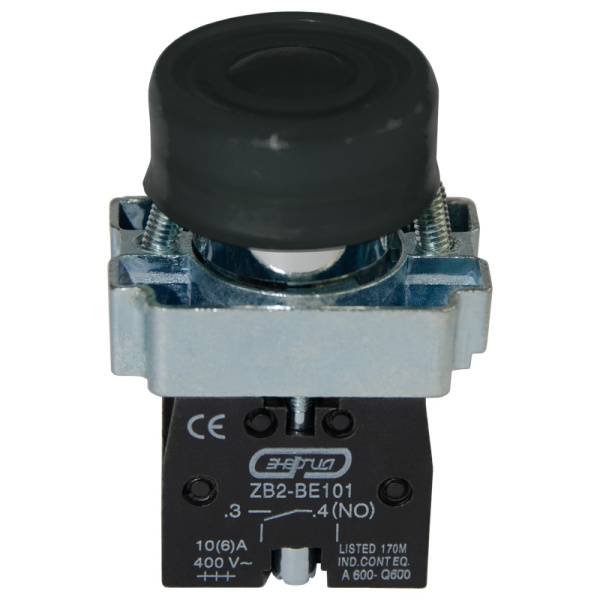 Кнопка XB2-BP21 d22мм черная 1НО IP66 ЭНЕРГИЯ
