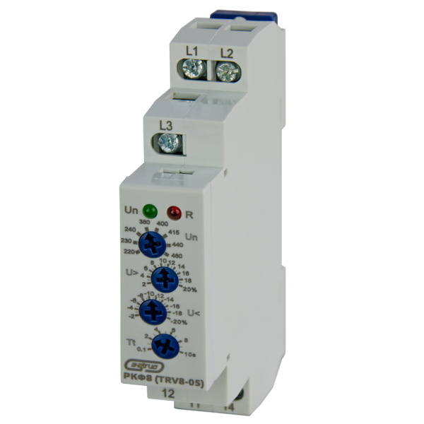 Реле контроля фаз TRV8-05 3ф 220-460AC 1ПК ЭНЕРГИЯ