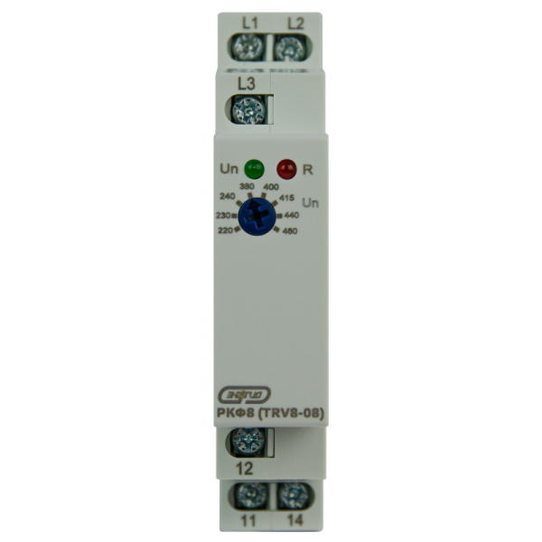 Реле контроля фаз TRV8-08 3ф 220-460AC 1ПК ЭНЕРГИЯ
