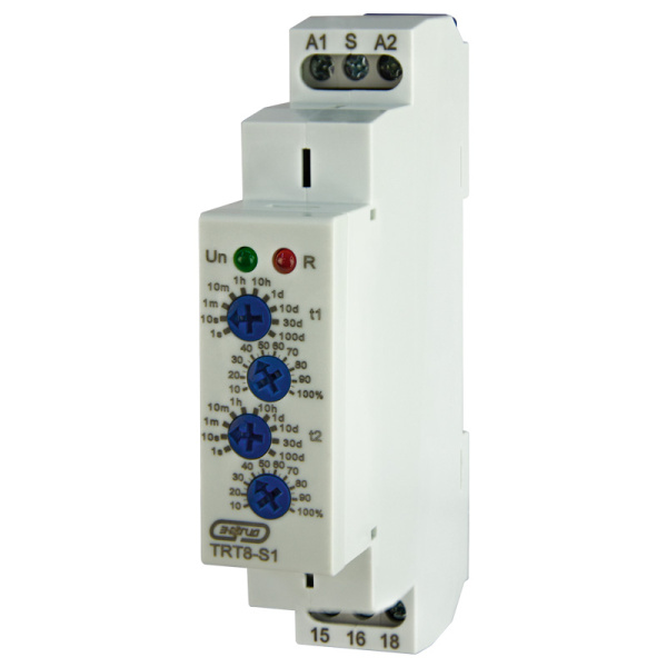 Реле времени цикл. TRT8-S1 16А 230AС 1пк 0,1с-100дней Энергия