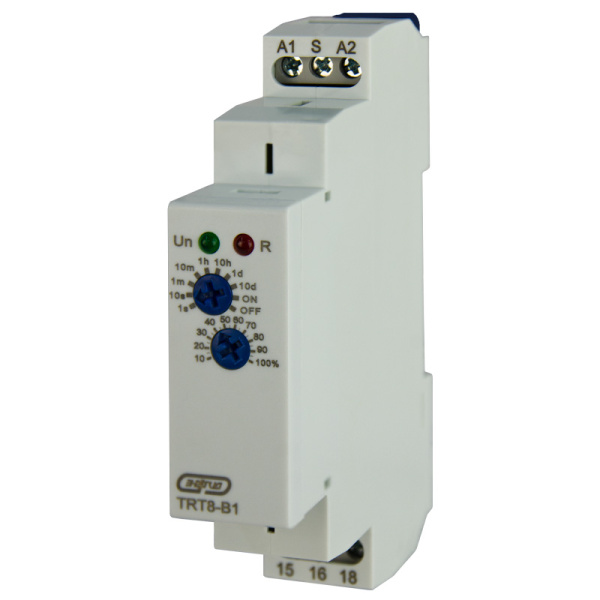 Реле задержки выкл. TRT8-B1 16А 230AС 1пк 0,1с-10дней Энергия