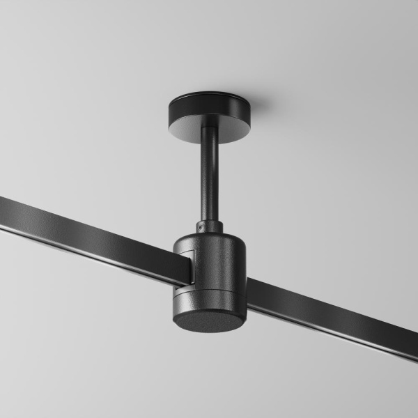 Крепление потолочное Short 78мм с прямым коннектором питания Flarity черный