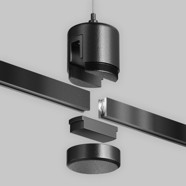 Подвес тросовый Hang с прямым коннектором питания Flarity черный