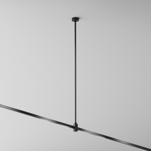 Крепление потолочное Long 700мм с вводом питания Flarity черный