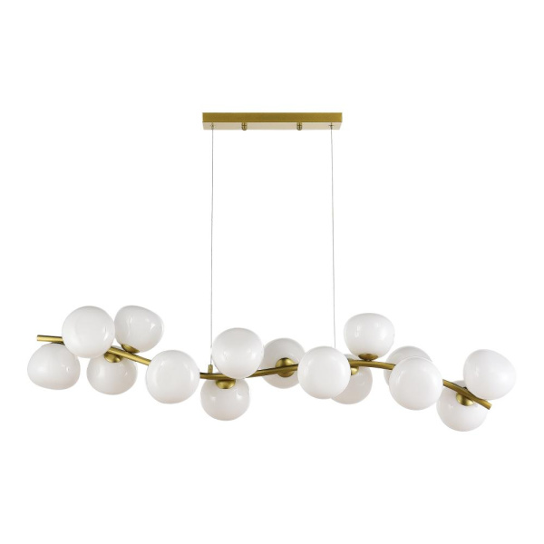 SL1519.303.16 Светильник подвесной ST-Luce Латунь/Белый G9 16*5W 4000K SWEVEN