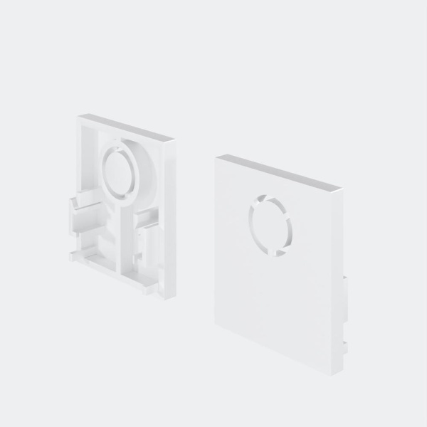 Заглушки для накладного низкопрофильного шинопровода Exility 2шт.