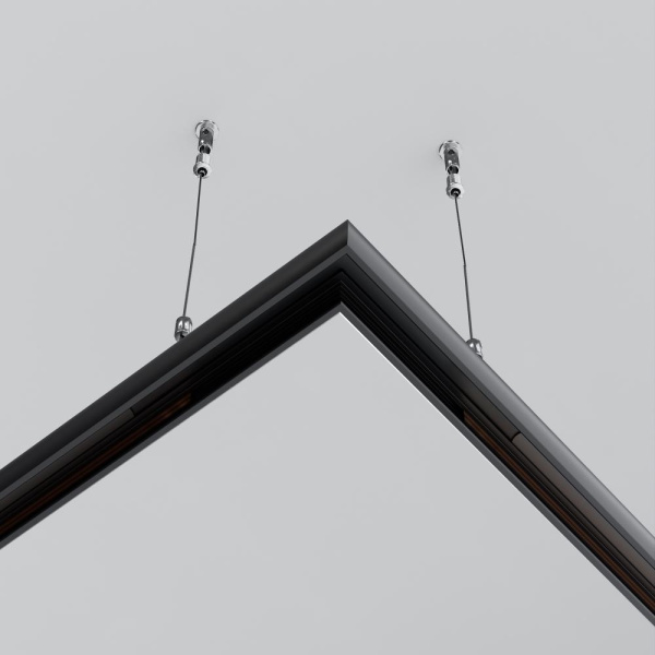 Коннектор угловой для круглого низкопрофильного шинопровода Exility