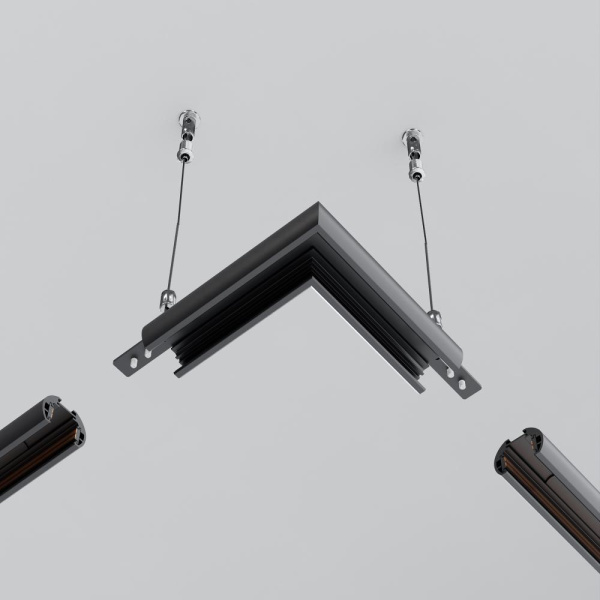 Коннектор угловой для круглого низкопрофильного шинопровода Exility