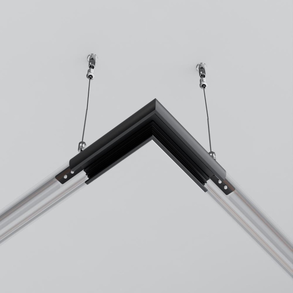 Коннектор угловой для круглого низкопрофильного шинопровода Exility