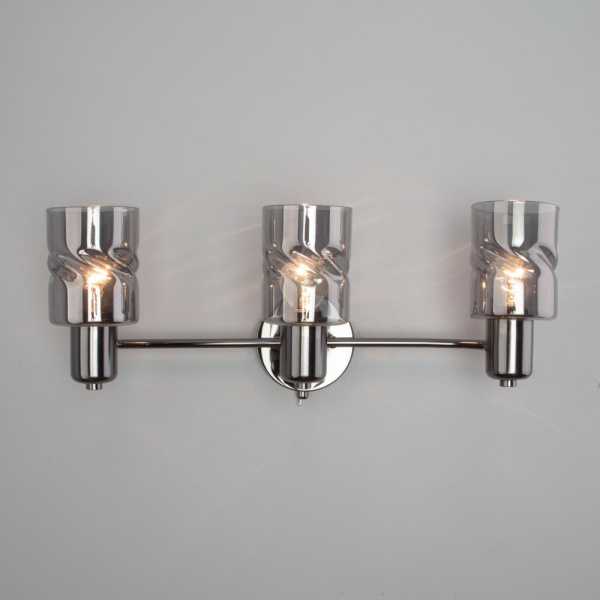 Настенный светильник со стеклянными плафонами 20120/3 чёрный жемчуг