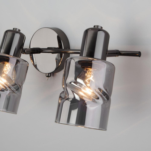 Настенный светильник со стеклянными плафонами 20120/3 чёрный жемчуг