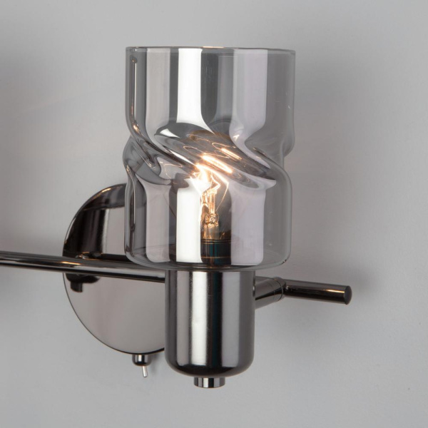 Настенный светильник со стеклянными плафонами 20120/2 чёрный жемчуг