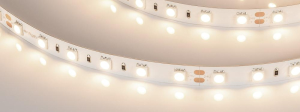 Лента RT-B60-10mm 24V Warm3000 (14.4 W/m, IP20, 5m) (Arlight, Открытый)