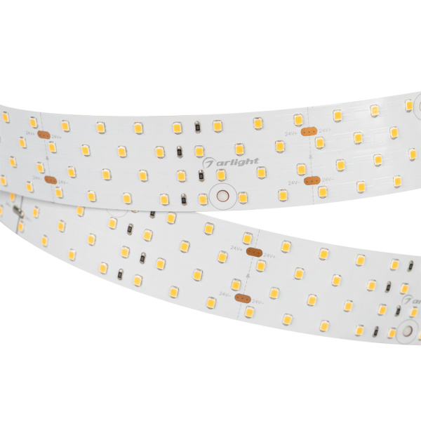Лента RT 2-2500 24V Warm3500 4x2 (2835, 700 LED, CRI98) (Arlight, 30 Вт/м, IP20)