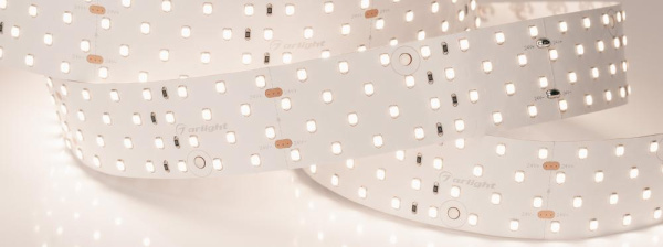 Лента RT 2-2500 24V Warm3500 4x2 (2835, 700 LED, CRI98) (Arlight, 30 Вт/м, IP20)