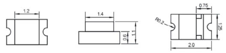 Светодиод ARL-0805URC-80mcd (Arlight, 0805)