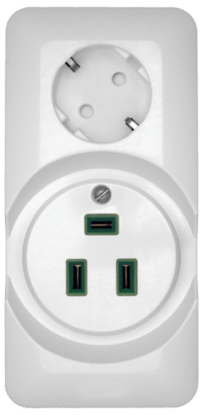 BLANCA О/У РОЗЕТКА комб:ДЛЯ ЭЛЕКТРОПЛИТЫ 32А+силовая 16А 250В,БЕЛЫЙ,опт.уп.Росси