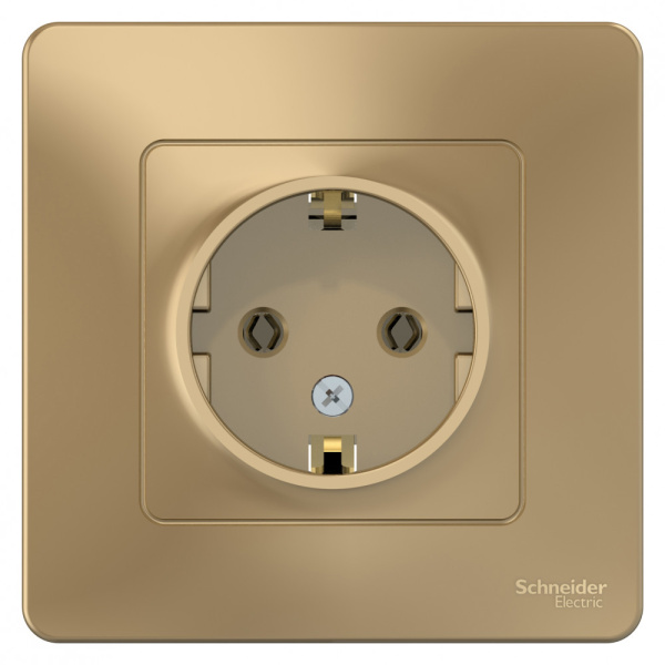 BLANCA С/У РОЗЕТКА с заземлением без шторок, 16А, 250В, ТИТАН